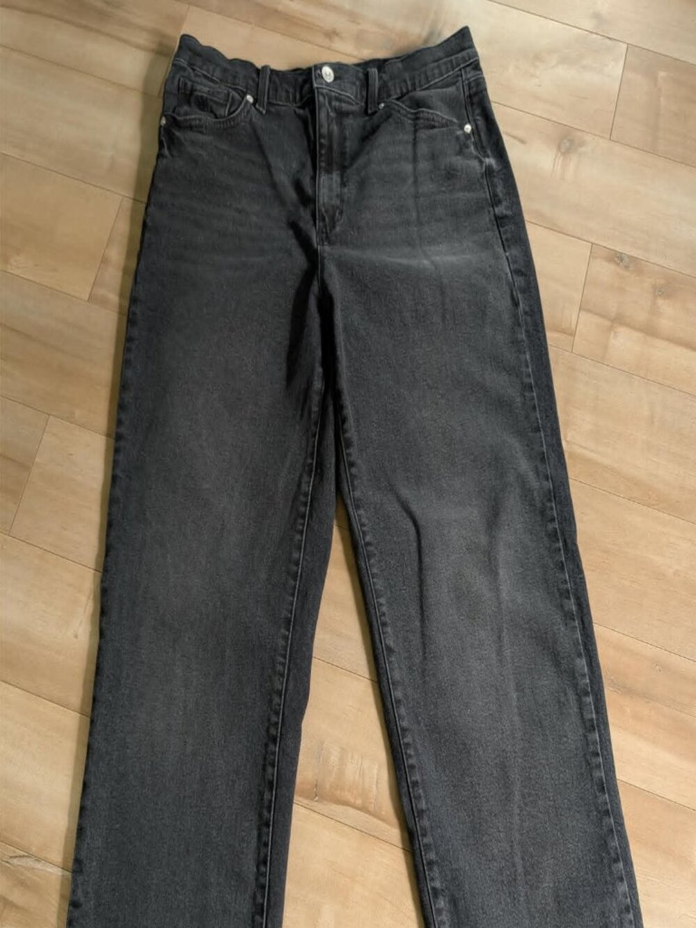 Gloria Vanderbilt Amanda Jeans Womens Size 12 Black Charcoal High Rise Classic F